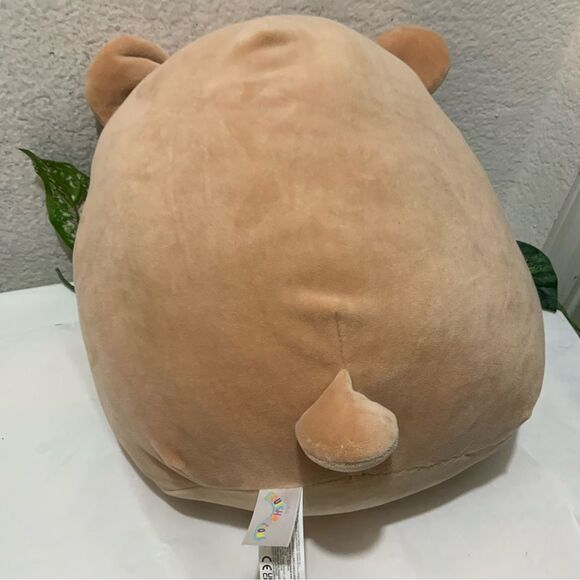 SQUISHMALLOW 12" Omar the Bear Valentines Day Gold Heart "HUG ME" Plush - Picture 5 of 6